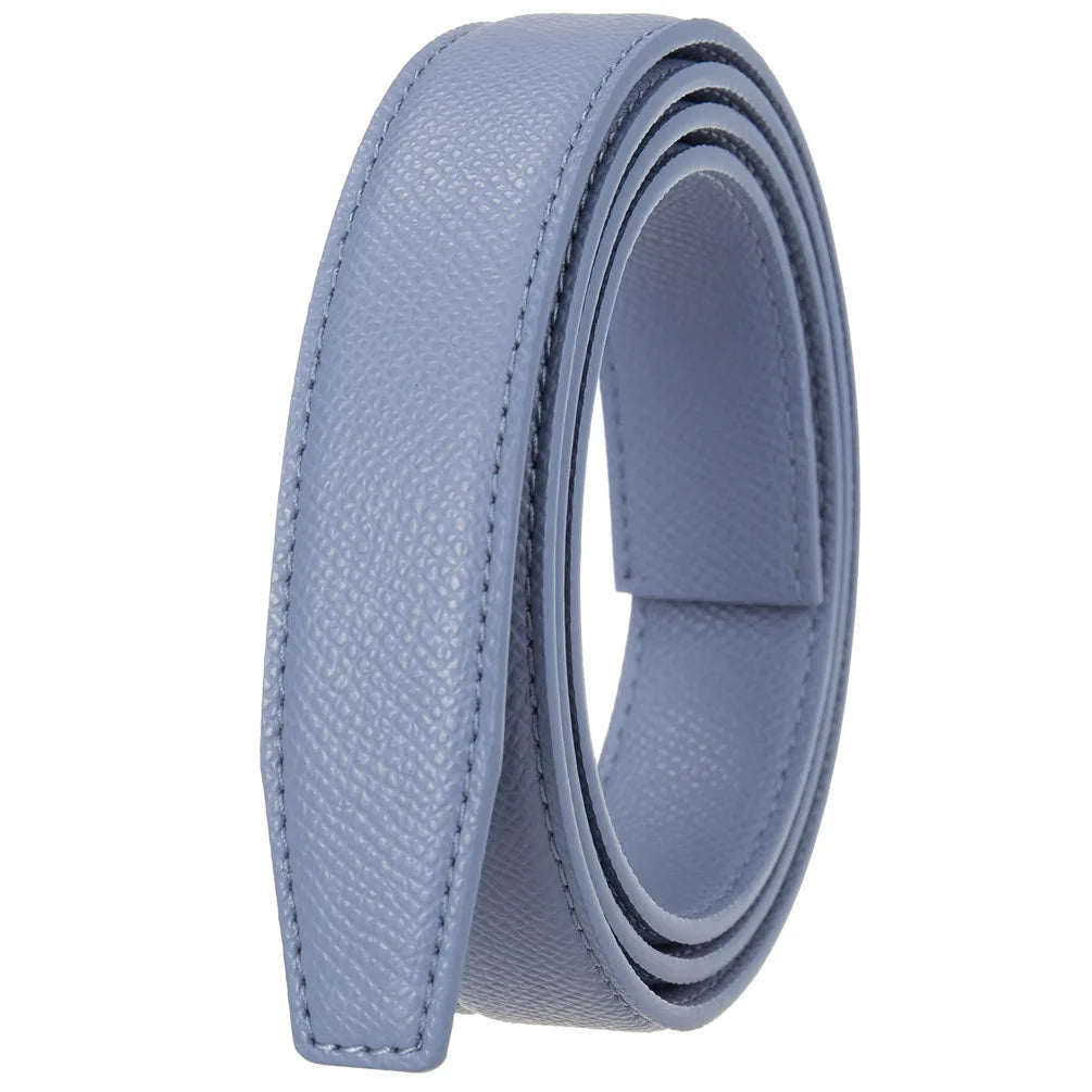 Women's Belts Ladies Luxury Brand Fashion Design Simple Versatile Jeans Accessories Women Automatic Buckle Thin Waistband 2.4cm