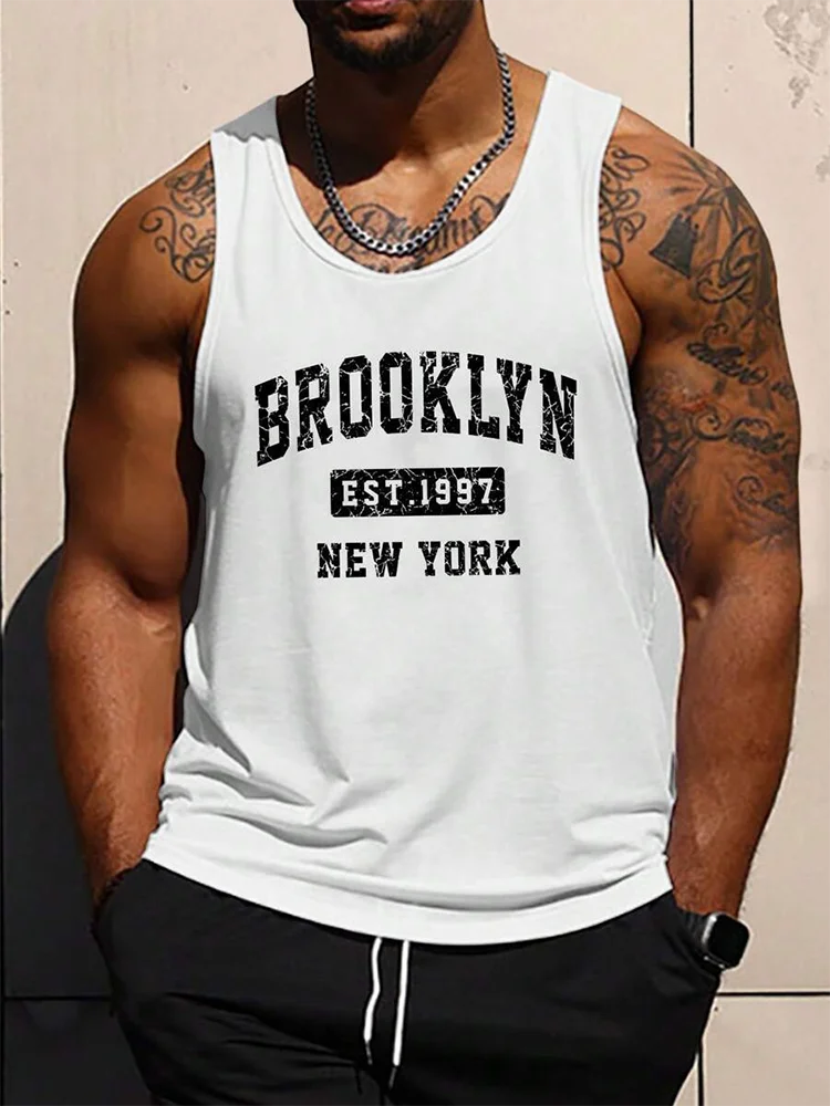 Summer Daily Casual Men's Tank Top Urban Street Fashion Men's Tank Top Outdoor Sport Men's Sleeveless T-shirt 3D Printing