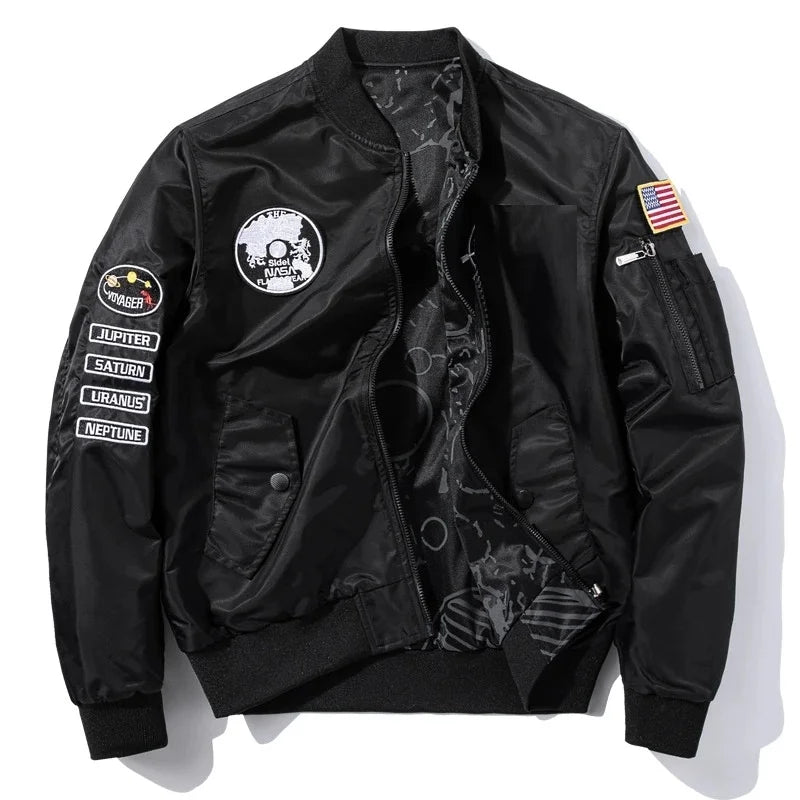 Men's Jacket Fashion Street Wear Flying Jacket Men's Sports Jacket Coat Autumn And Winter Loose Printing Jacket Brand Clothing