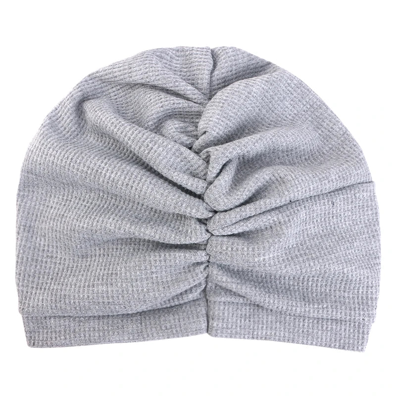 Women's headscarf hat breathable cotton thick waffle square headscarf hat Indian hat ethnic headscarf