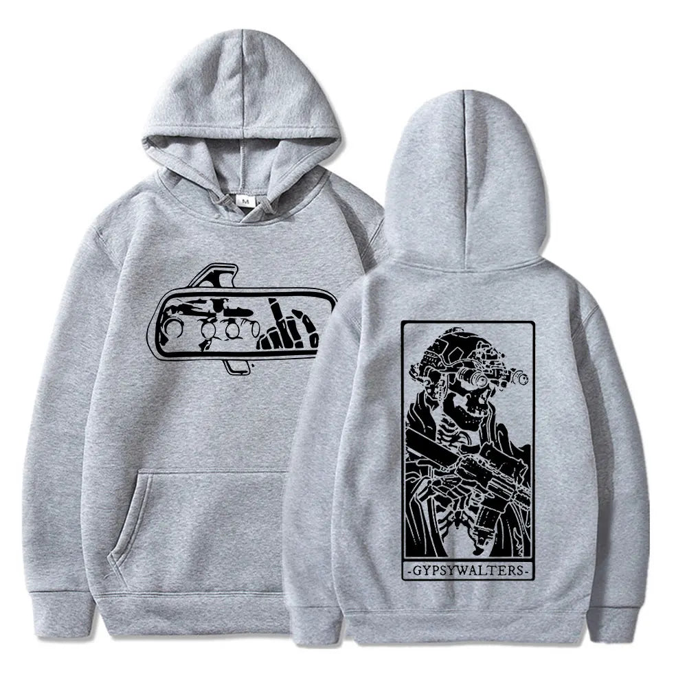 Forward Observations Group GYPSYWALTERS Hoodie Men's Vintage Skeleton Graphic Hooded Sweatshirts Oversized Hoodies Streetwear