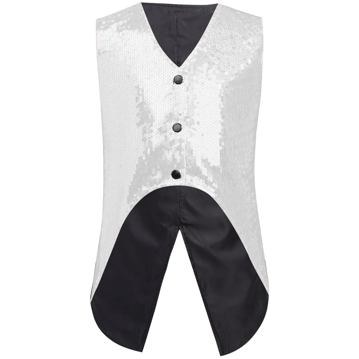 Kids Boys Shiny Sequins Lapel Jacket Coat Blazer Tuxedo Costume Modern Jazz Latin Dance Costume Party Performance Tuxedo Suit