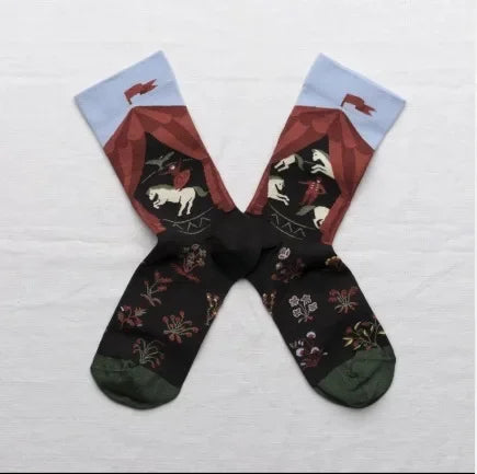 Trendy and Personalized Men Socks Hip Hop Oil Painting Abstract Sock Mouth Letter Embroidery Autumn Mid Tube Socks Women носки