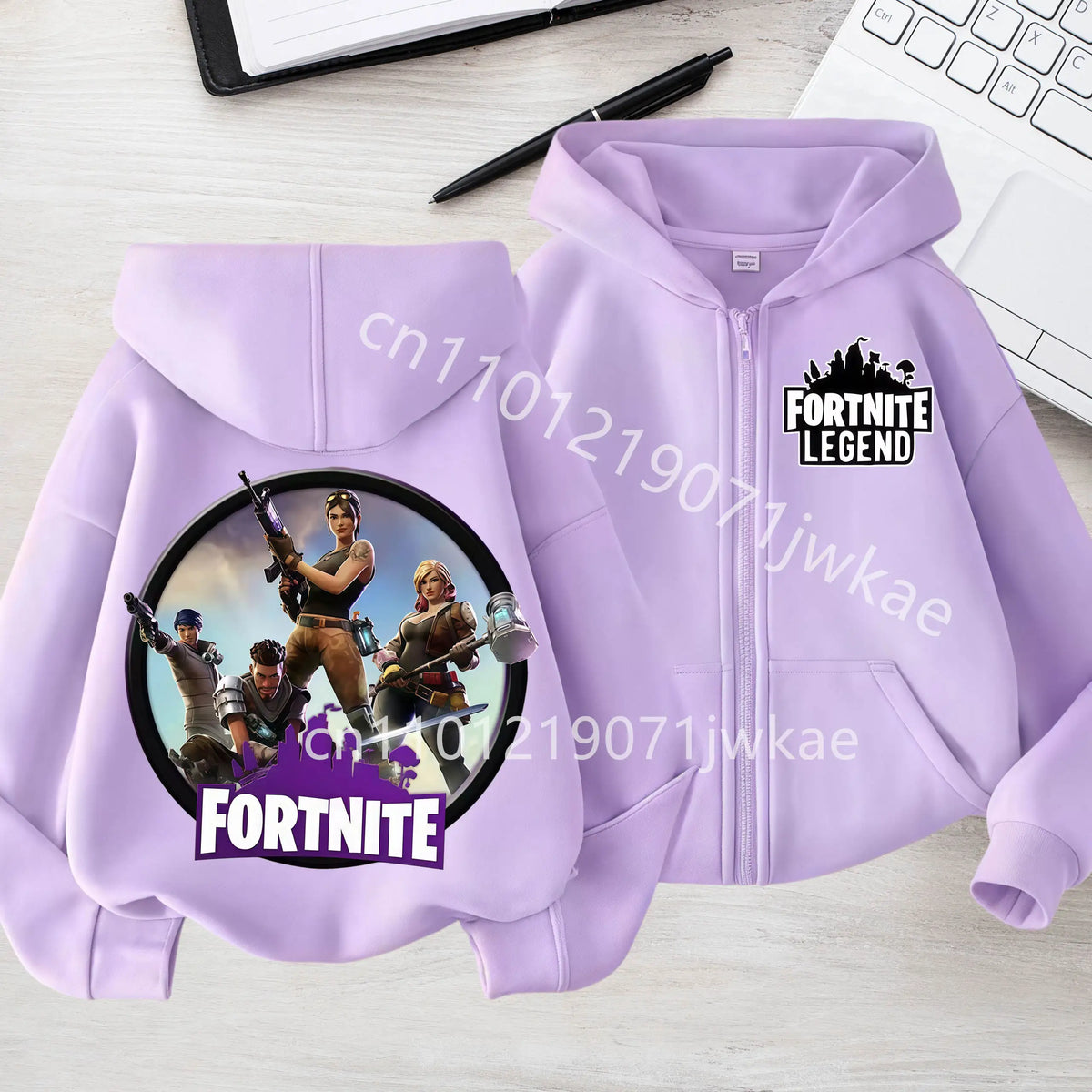 Kids Boys Coat Jackets 2026 Spring Children Clothing New Fortnites Child Zip-up Hoodie Cartoon Anime Hoodies Casual Breathable