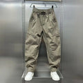 2025 American Style Men's Loose Straight Casual Pants Pure Color Knife Edge Workwear Trousers Loose Fit Long Trousers man cloth