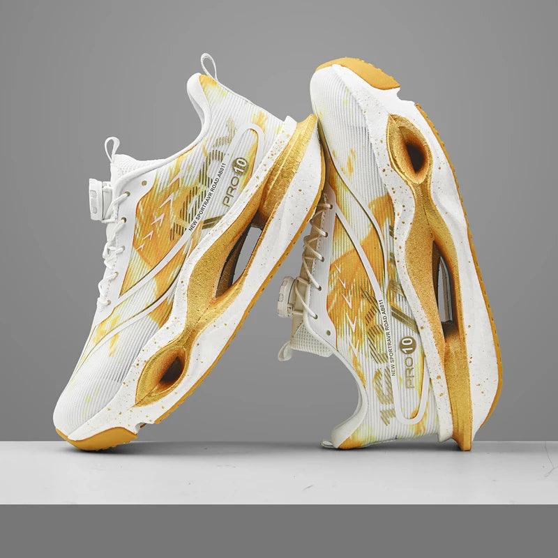 Men's Sports Shoes Carbon Plate Running Shoes Male Marathon Sneakers Racing Shock-absorbing Athletics Training Shoes for Women