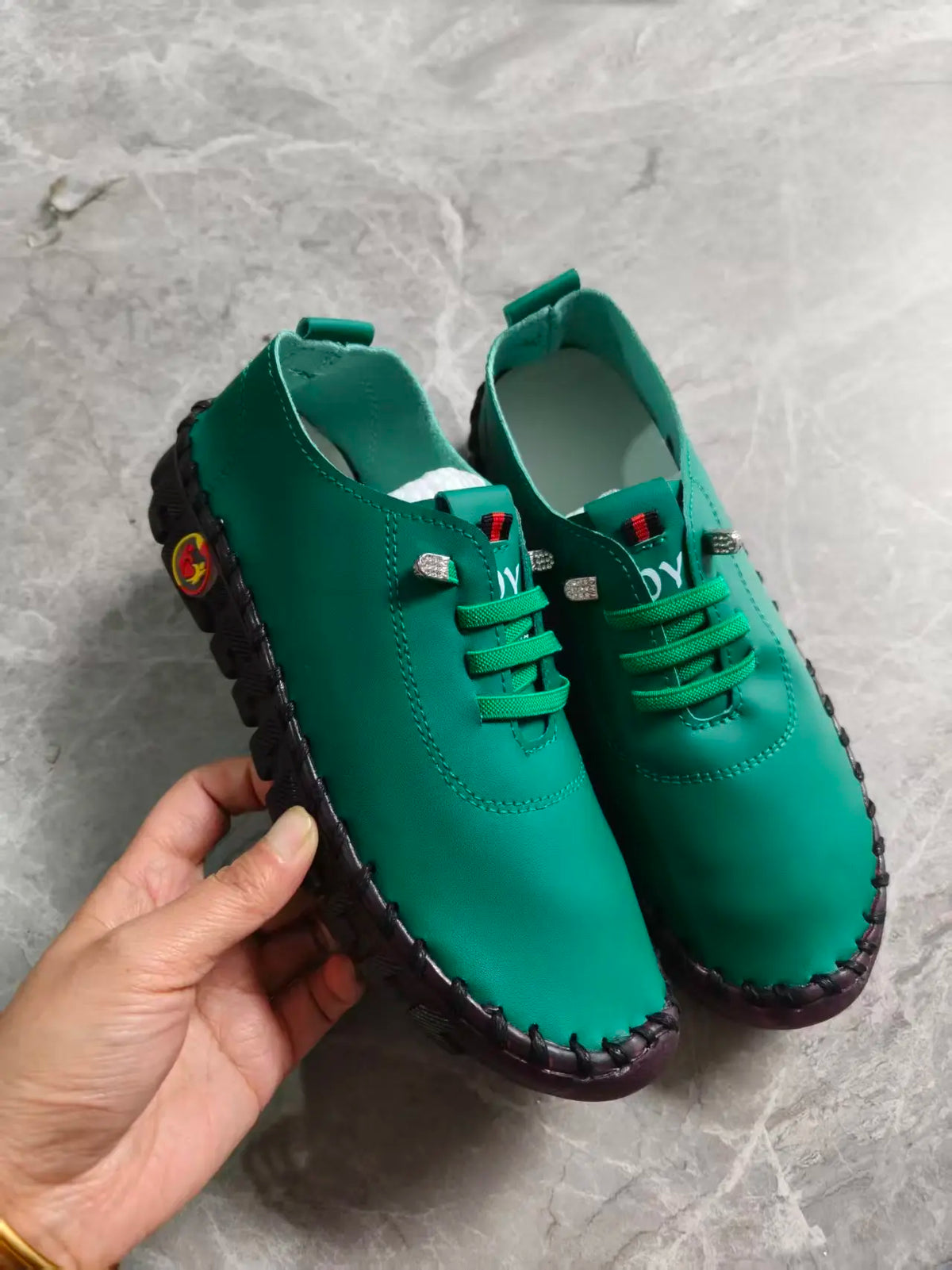 Sneakers Women Shoes Loafers Lace Up Leather Flat New Spring 2025 Casual Comfortable Mom Shoes Mujer Zapatos Chaussure Femme