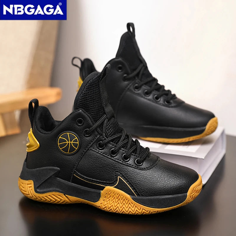 Children Basketball Shoes For Boys Girls Outdoor Trainning Non-slip Kid's Student Casual Running Sneaker Size 31-40