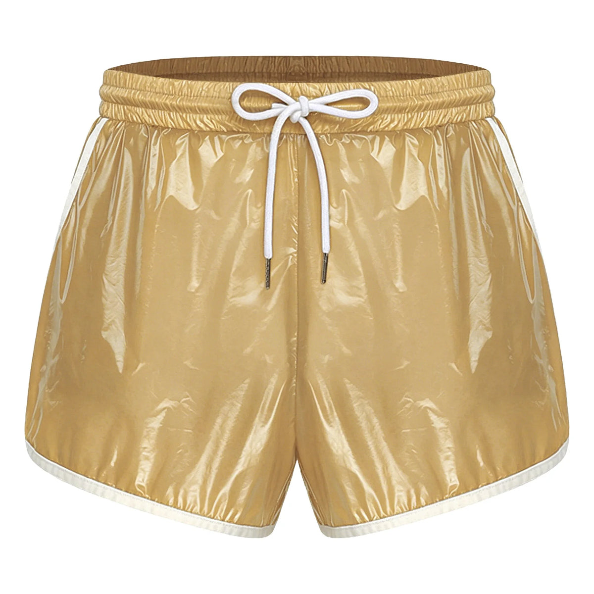 Swimwear Mens Waterpoof Shorts Swim Trunks Swimsuit Drawstring Seams Shorts with Pockets Swimming Bathing Suit Beachwear