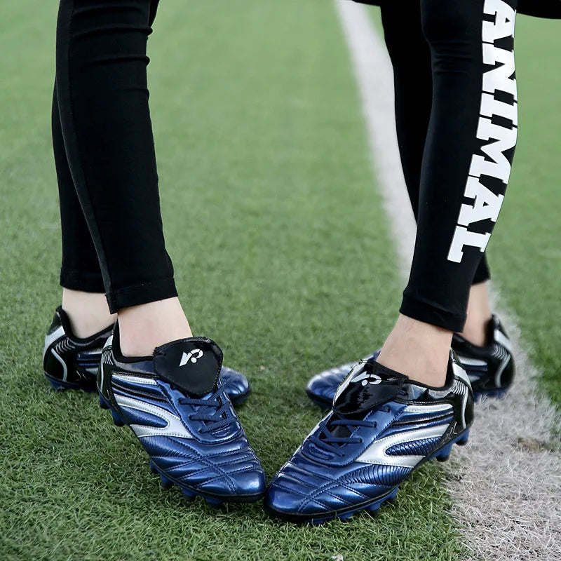 New Children Football Soccer Boots Cleats Futsal Football Boots Size 30-45 Sneakers Boys Girls Athletic Training Shoes
