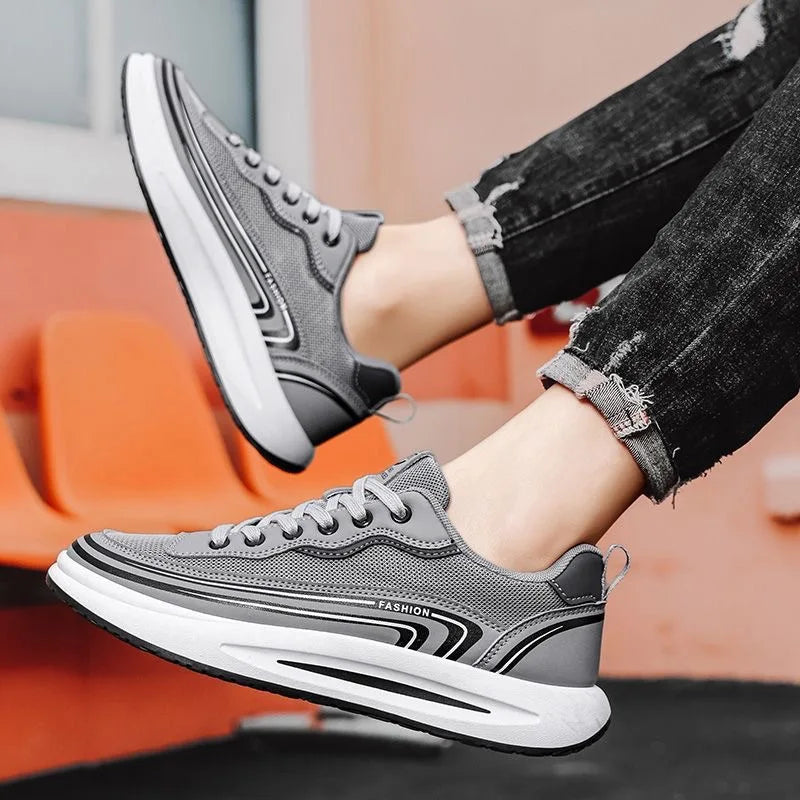 Mens Casual Sport Shoes Loafers Summer Breathable Mesh Tennis Sneakers Outdoor Non‑Slip Lightweight Running Shoes Zapatos Hombre