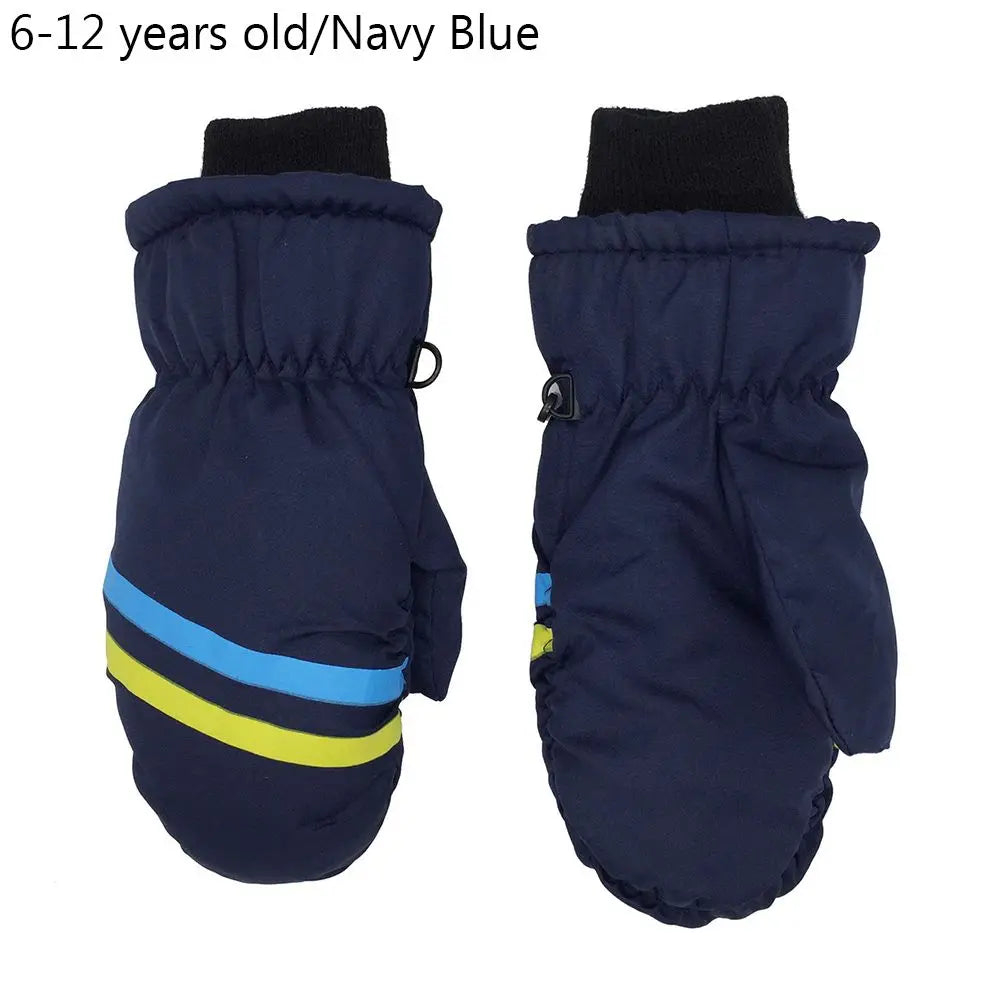 New Children Kids Winter Snow Warm Gloves Boy Girls Outdoor Riding Ski Snowboard Gloves Windproof Waterproof Thicken Mittens