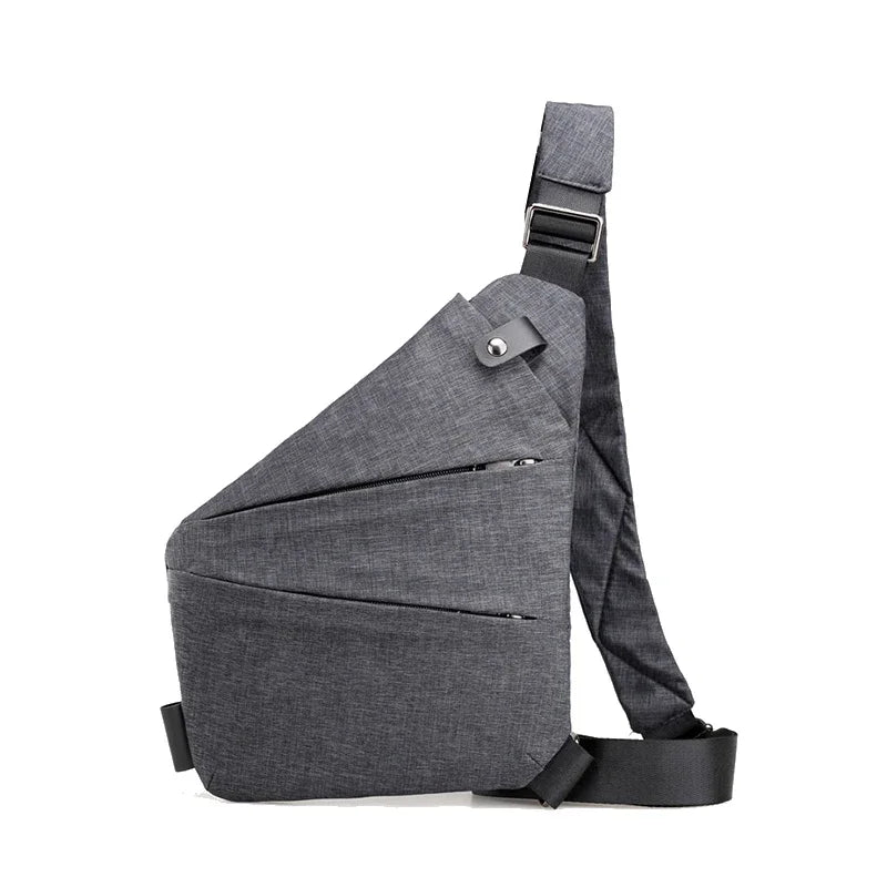 Chest Bags Crossobdy Bags for Men Waterproof Male Multifunction Cross Body Messenger Bag Single Shoulder Grey Fanny Pack Sac