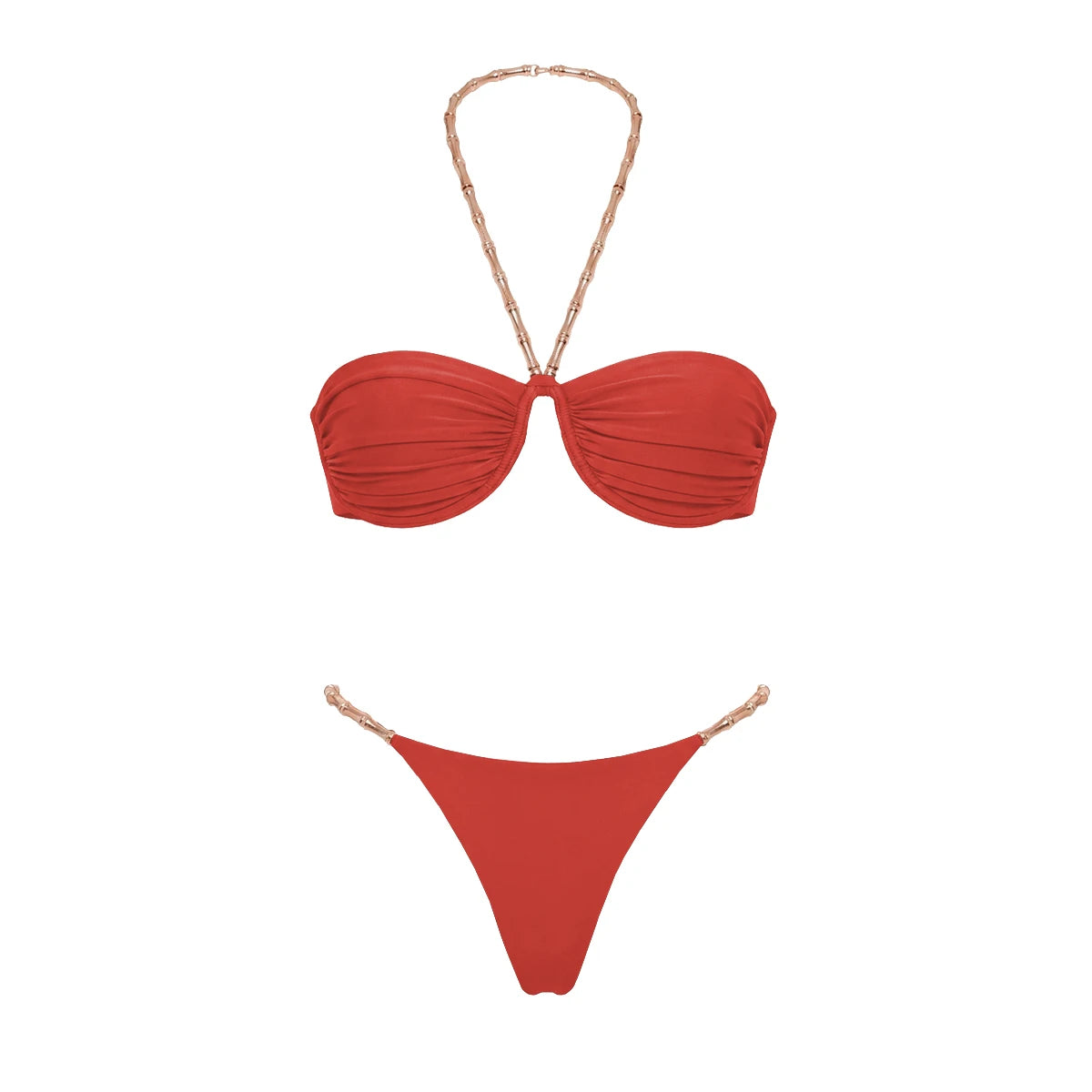 New Solid 3 Pieces Bikinis Sets With Mesh Pants Push Up Beachwear Sexy Women's Swimsuit Cover-ups Strappy Beach Wear