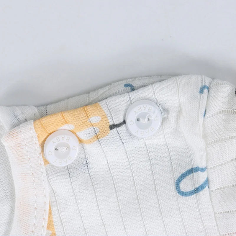 Boys Girls Baby Pajamas 2-Piece Set Kids Summer Breathable Soft Fabric Home Cute New Cartoon Rocket Spacecraft Car Sleepwear Set