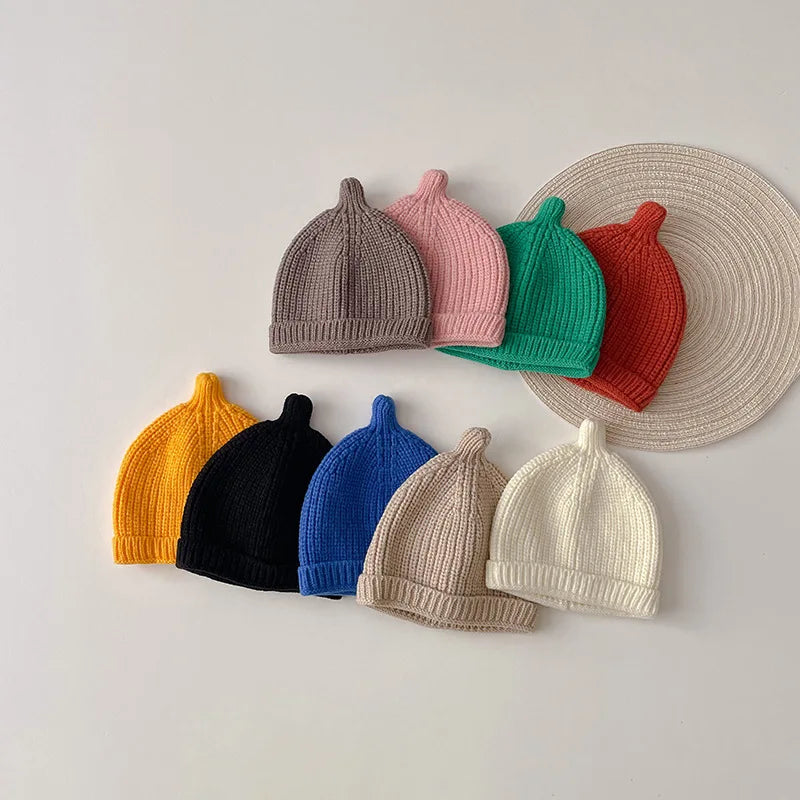 Kids Winter Hats For Newborn Boys Crochet Bonnet Toddler Girl Cap Children Baby Photography Props Boy Accessories Warmer Stuff