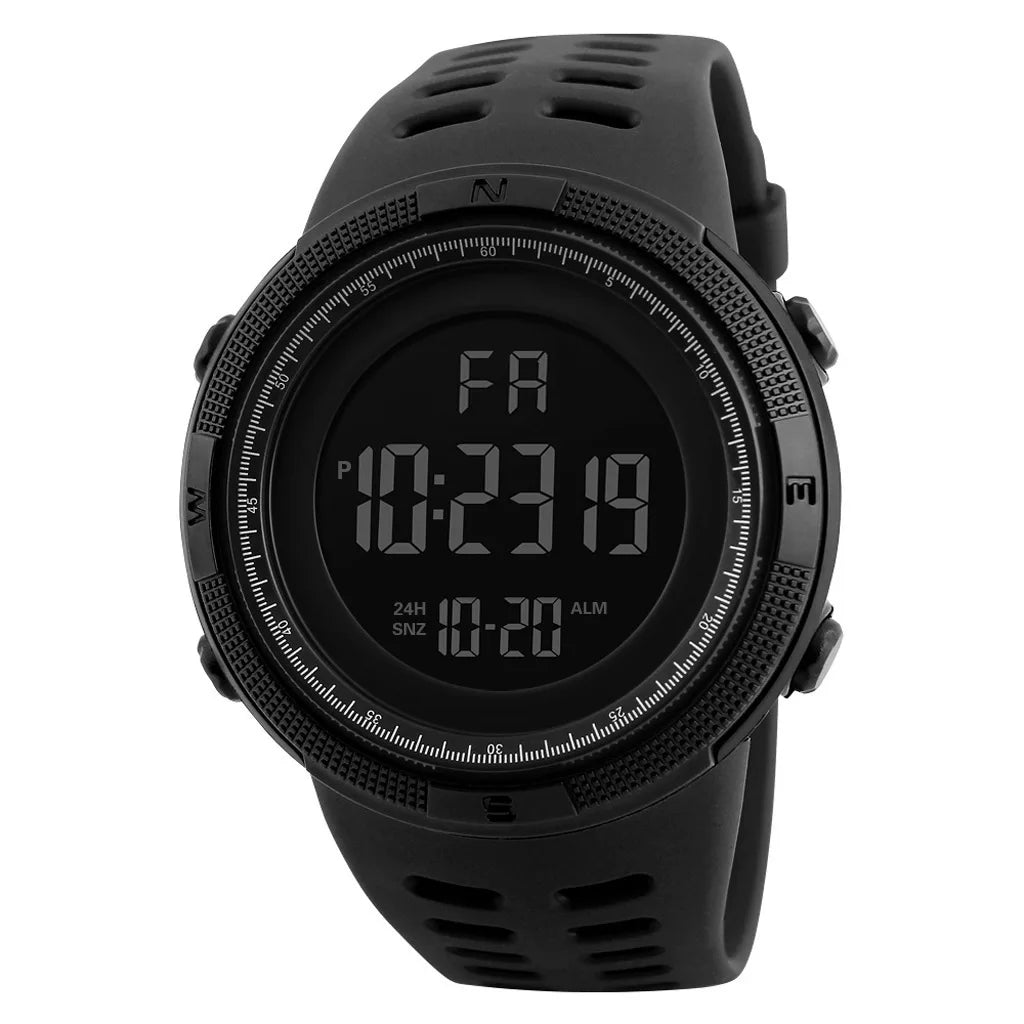 Men's electronic watch, sports watch, multifunctional fashion, sports luminous LED digital watch, male student and youth watch
