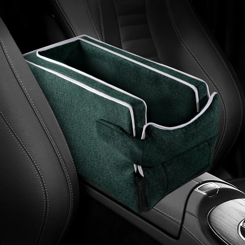 Car Center Console Pet Bed Mat   Fiber Pet Safety Seat  Essential for Cat & Do Travel  Small pet car carrierNon-slip pet car s