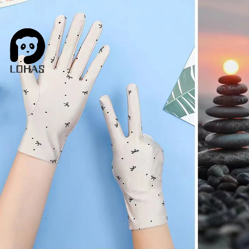 Summer Gloves for Women: Breathable Driving Mitten, Sunscreen Protection, for Girls.