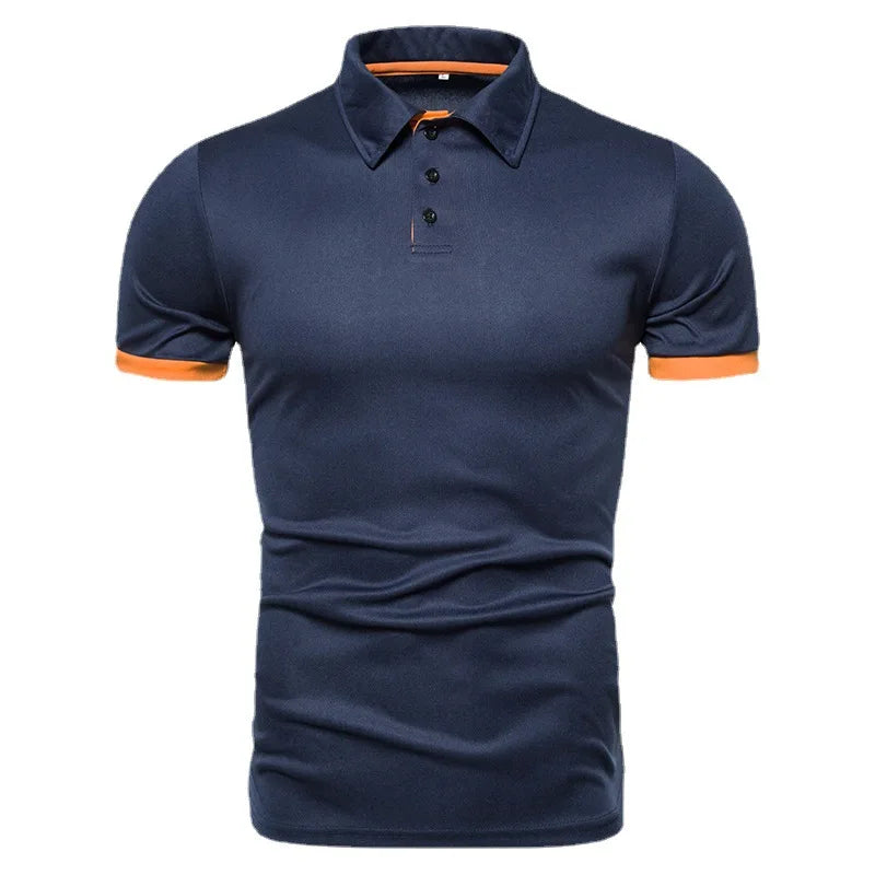 2026 New Mens Polo Shirts Solid Color Short Sleeve Men Polo Shirt Leisure Lapel Man Polo Shirt For Male Tops Shirts