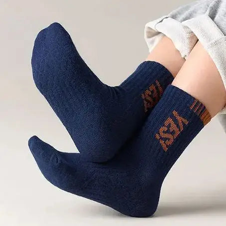 5 Pairs Baby Socks Spring Autumn New Cotton Socks Kids Sport Sock 1-14T Boys Letter Pattern