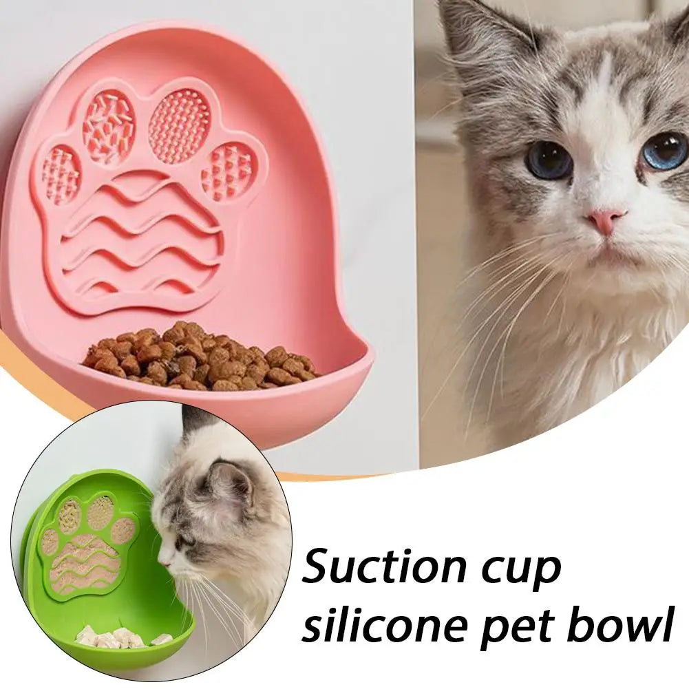 Dog Pet Lick Mat with Suction Cup, Slow Feeder Bowl for Dogs & Cats, Silicone Feeding Mat Plate for Wet & Dry Food, Pet Supplies