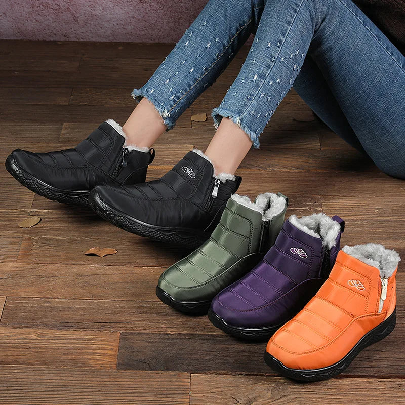 ТуфлиFashion Versatile Women Shoes Winter New Snow Boots Anti Slip Warm Women's Short Boots Comfort Simple Women's Cotton Shoes