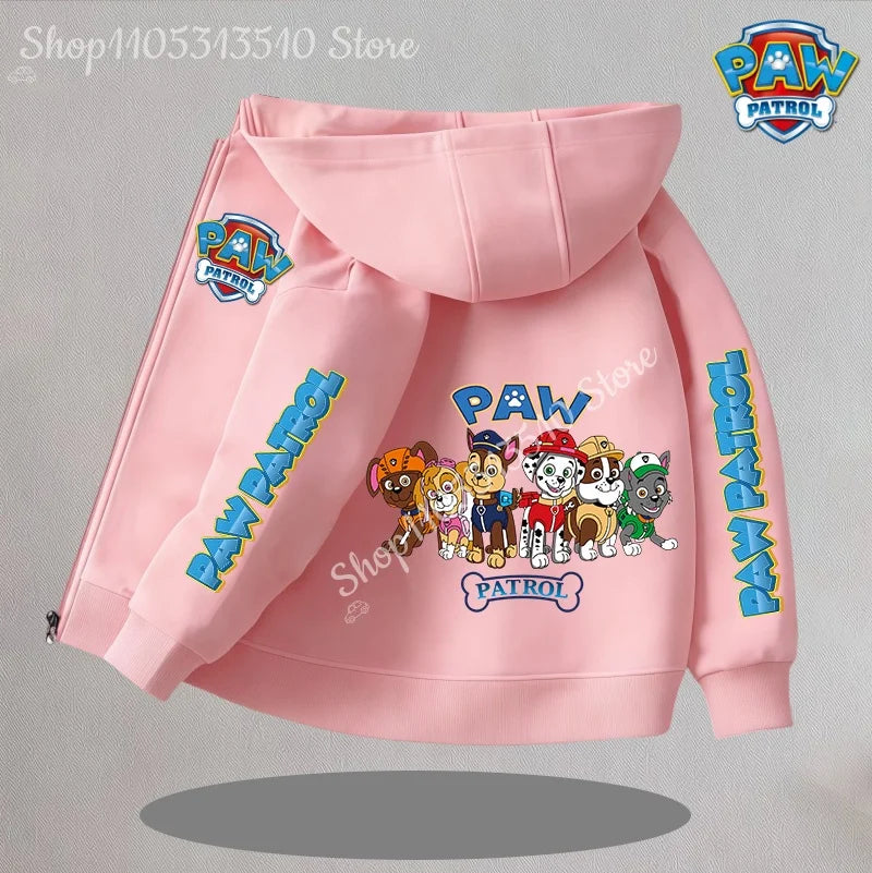 Cartoon Paw Patrol Kids Coats New Children Outerwear Warm Fleece Jacket Boys Girls Jackets for Autumn Spring Children Clothing