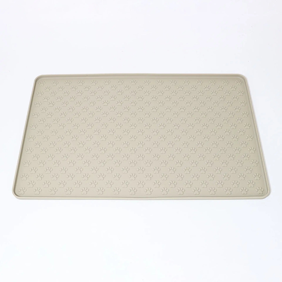 Pet Dog Feeding Mat, Made of Silicone Material, Easy to Clean, Rectangular Cat and Dog Meal Mat with Raised Edges