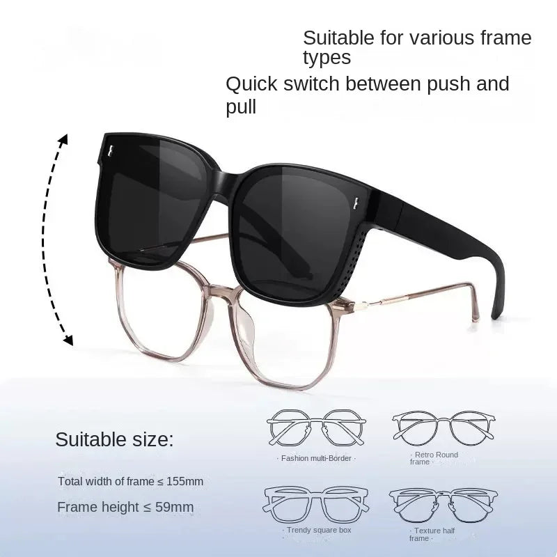 Sunglasses Fit Over Glasses, Polarized 100 percent UV Protection Wrap-around Sunglasses for Women Driving