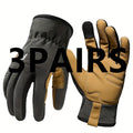 1/3Pairs Work Gloves for Men & Women - lightweight Mechanic, Construction, - Anti-Tear, Touchscreen Compatible, Non-Slip Grip