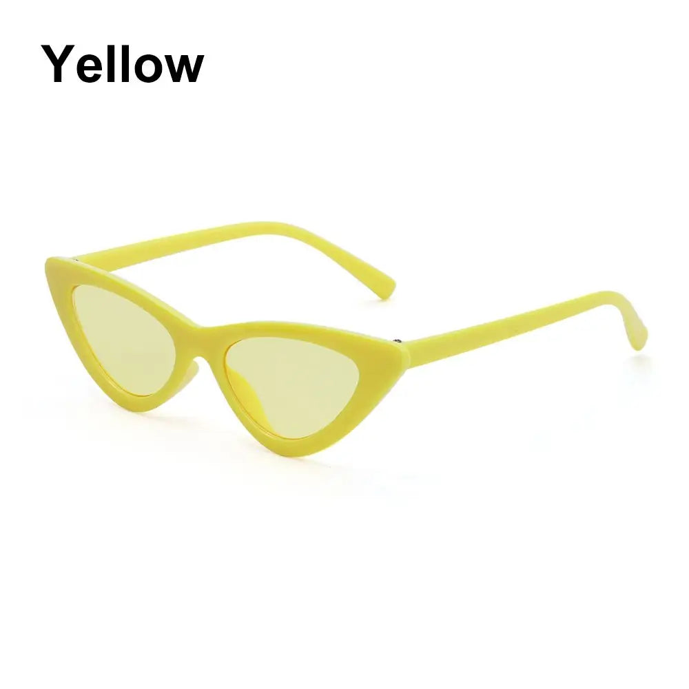Fashion Candy Color Sunglasses Kids Aged 3-9 Years Trendy Retro Cat Eye Sun Glasses Boys Girls Non-Polarized Shades Party Favor