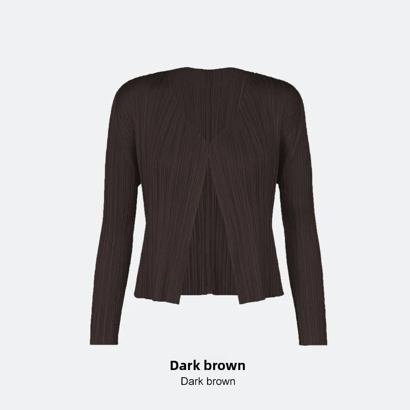 Qingbei Women's Slim Fit Short Outerwear Folded Sun Protection Light Design Fashionable Air Conditioning Cardigan Polyester L...