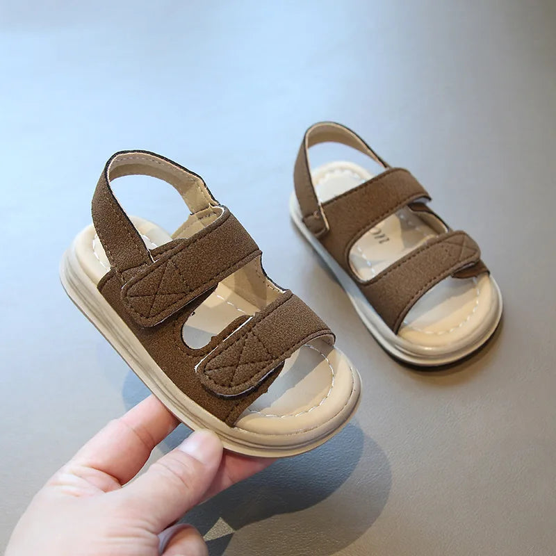 Kids Sandals for Girls 2025 New Summer Shoes for Boy Hollow-out Versatile Children Fashion Causal Beach Sandals Open-toe Soft