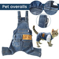 Fashion Pet Clothes Spring Autumn Lightweight Dog Clothing Breathable Denim Dog Overalls Stylish Outfit for Small Dogs