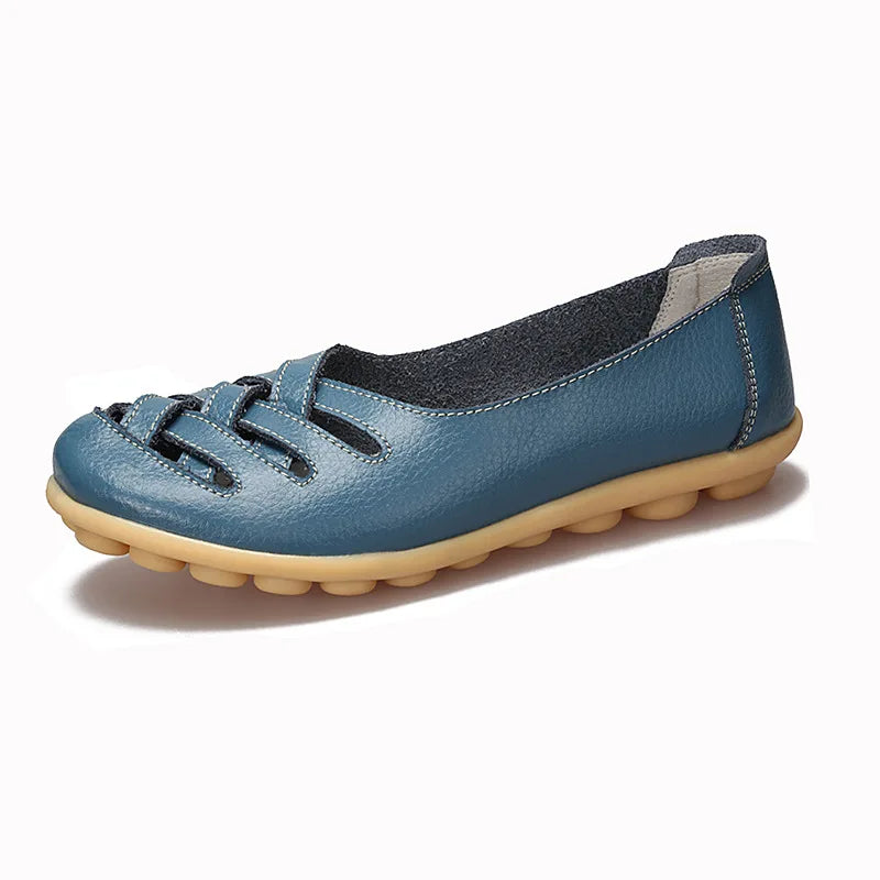 Loafers For Women 2021 Hollow Out New Moccasins Women'S Ballet Flats Pu Leather Female Shoes Woman Loafers Tenis Feminino