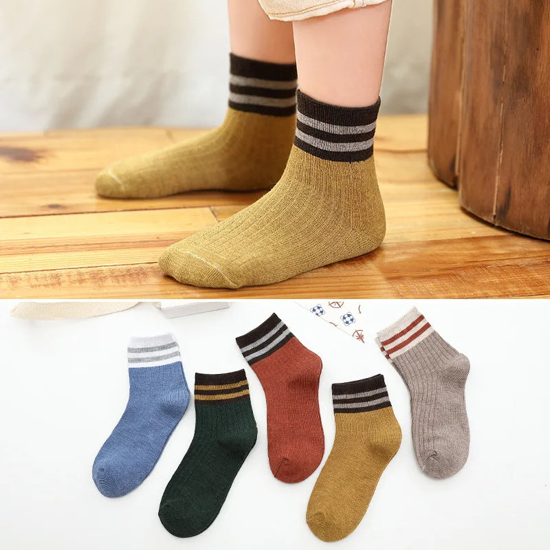 1-12 Years Children's Socks Autumn Casual Socks Boys and Girls Korean Cartoon Autumn Socks Kids Accessories