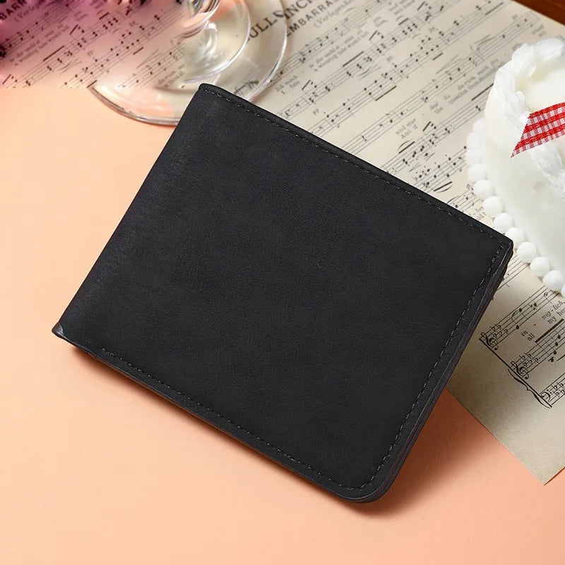 2026 New Wallet Men Short Dollar Clip Zipper Simple Soft Leather Lightweight