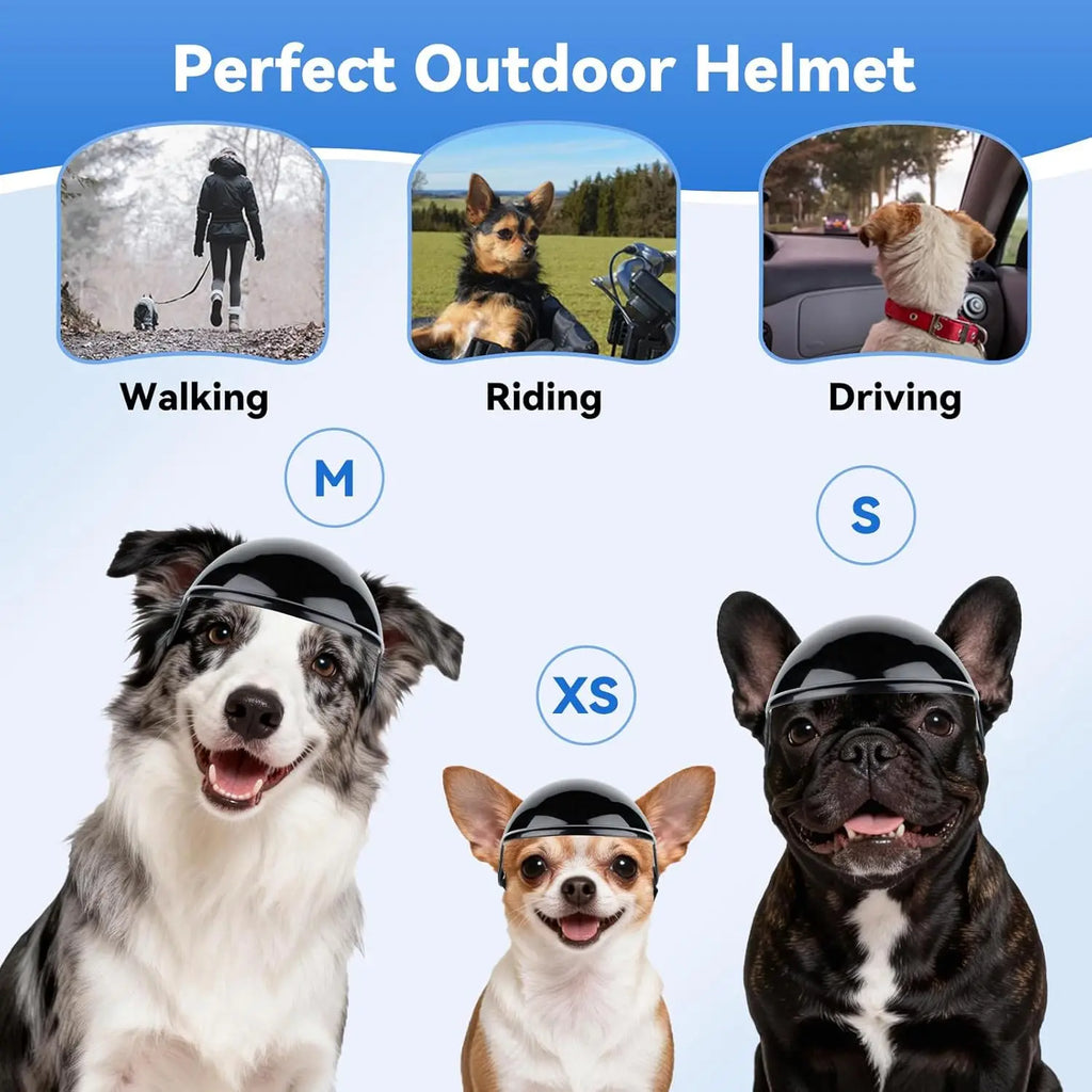 Pet Helmes Cats Dog Accessories Motorcycle Goggles Small Dog Car Safety Motorcycle Helmet Hat Cat Supplies
