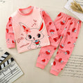 Cartoon Pajamas Suits Children's Baby Boys Girls Spring Autumn Sleepwear Home Clothes Cotton Autumn Long Trousers Kids Pijamas