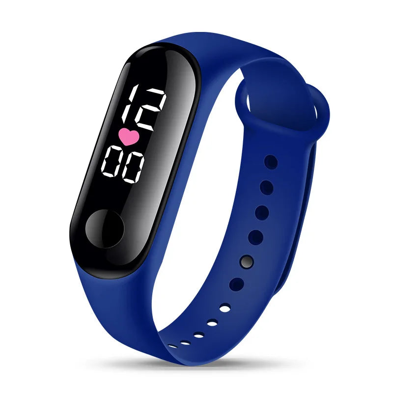 Candy Color Kids Children Watches Birthday Gift For Boy Girls Silicone Strap Watch LED Digital Kid Watch Fashion Sport Bracelet