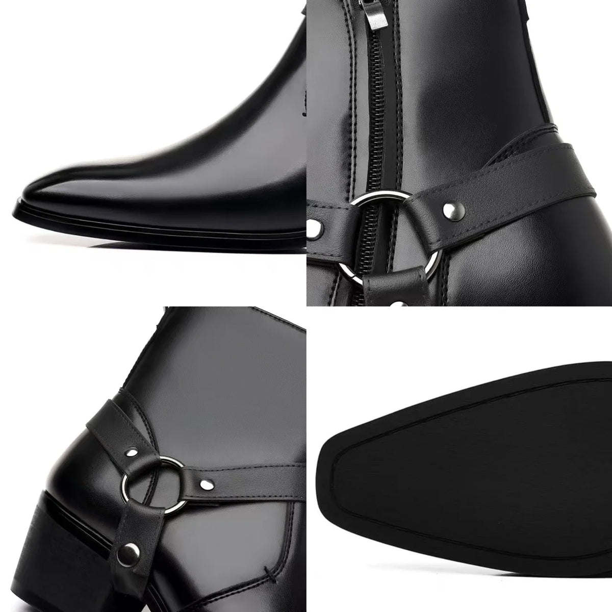 Shoes for Men High Quality Western Boots 2026 Fashion Chelsea Boots Luxury Men Cowboy Boots Designeer Wedding Office Dress Shoes