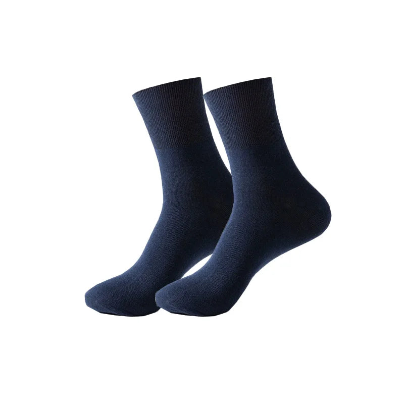 Plus Large Size Man Short Socks Business Cotton Solid Loose Elderly People Sweat-Absorbing Anti-Bacterial Breathable Warm Socks