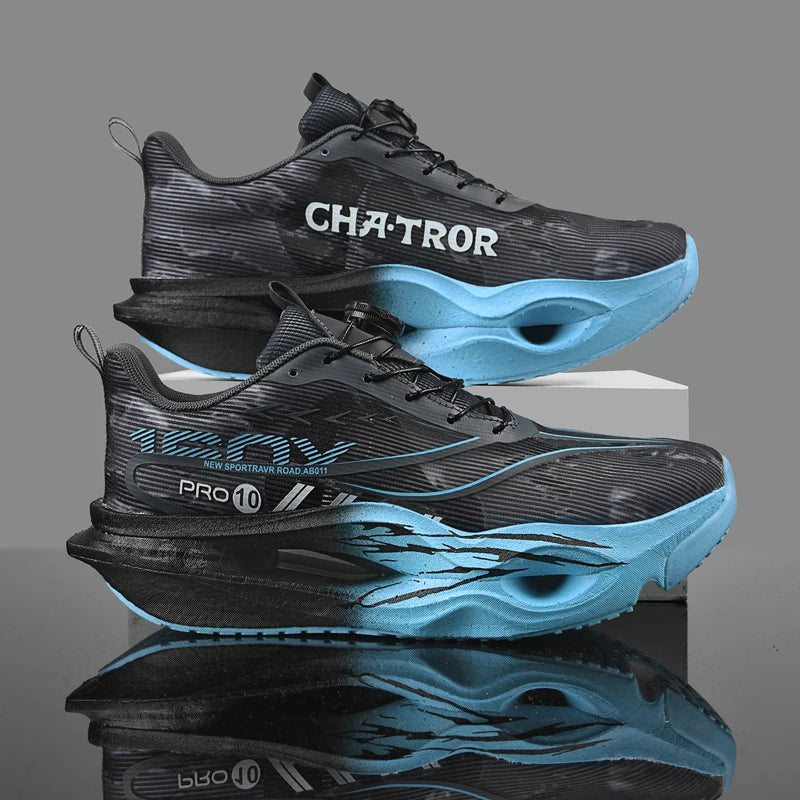 Men's Sports Shoes Carbon Plate Running Shoes Male Marathon Sneakers Racing Shock-absorbing Athletics Training Shoes for Women