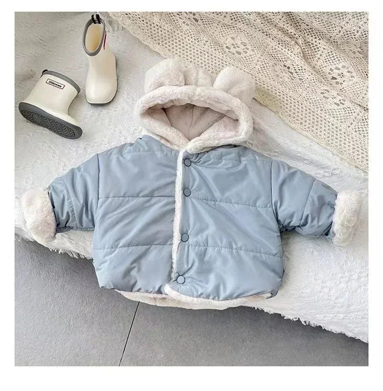 2026 Children Kids Jackets for Girls Coat Winter Boy Girl Hoodies Clothes Newborn Baby Outwear Outfits Toddler Kid Clothing 0-7Y