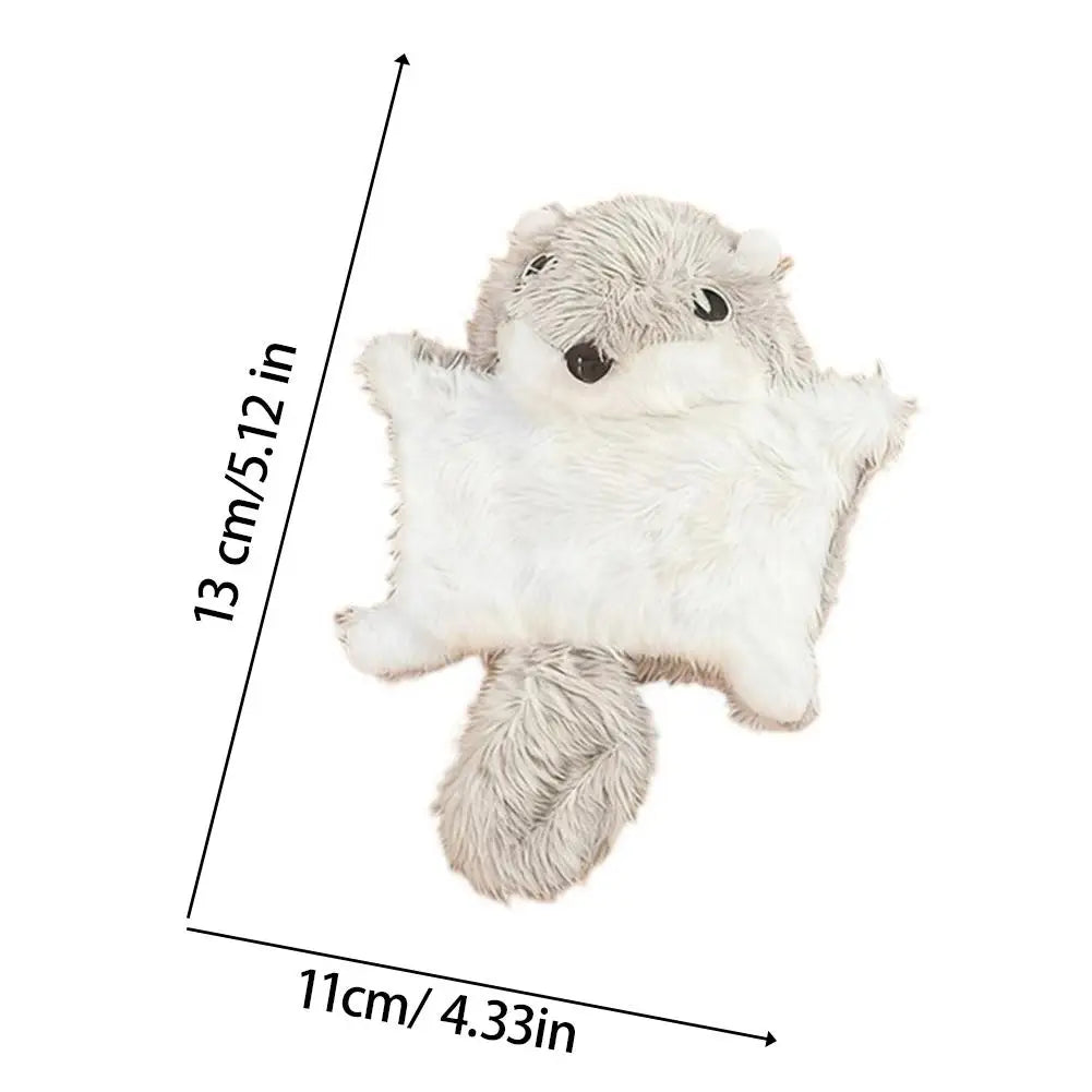 Pet Plush Toy Funny Plush Flying Squirrel Cat Toy Interactive Cat Teaser Toy for Chewing Teething Puppy Pet Playtime