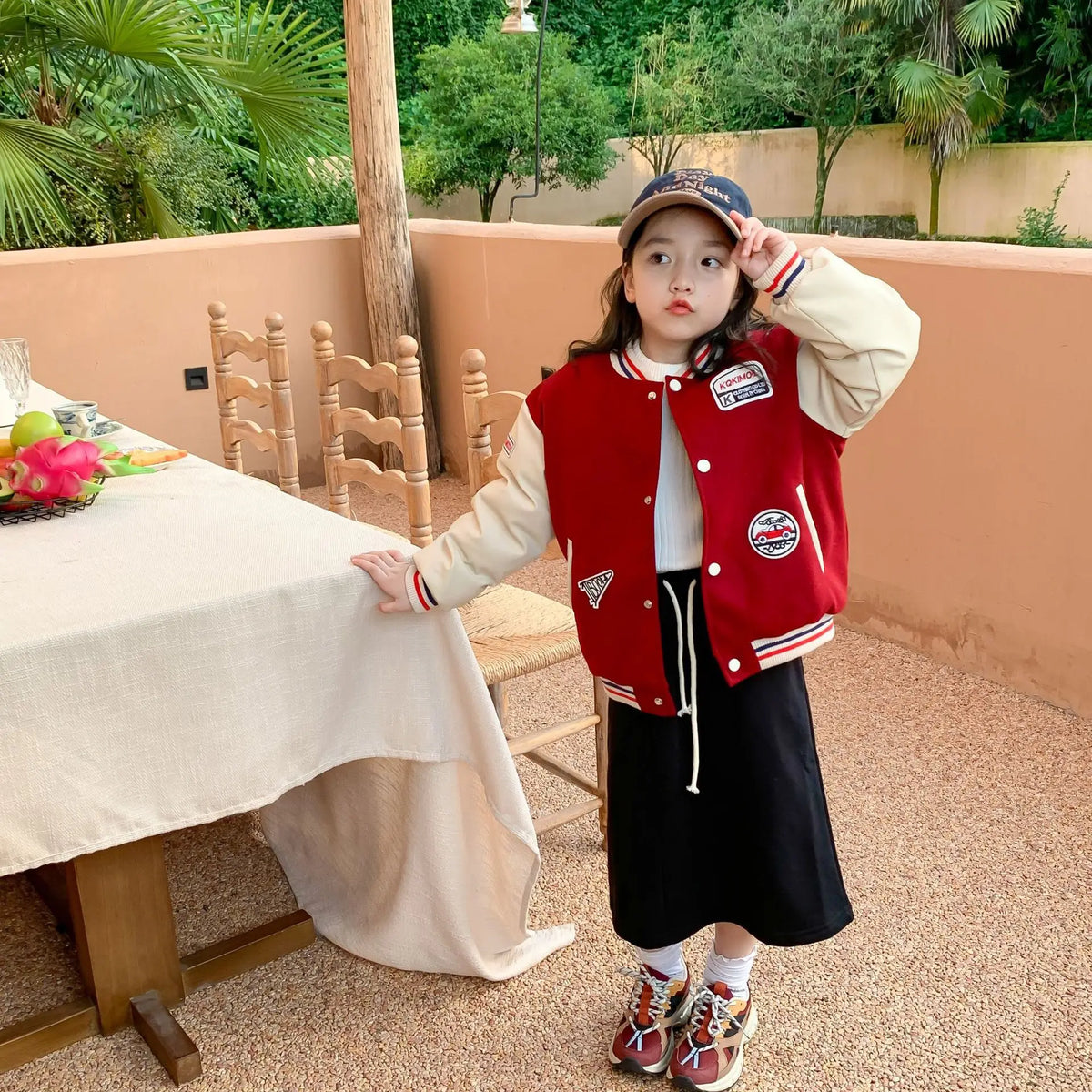 2024 New Children's Baseball Jacket with Cotton Coat for Boys and Girls, Small, Medium, and Large Children's Autumn/Winter Weste