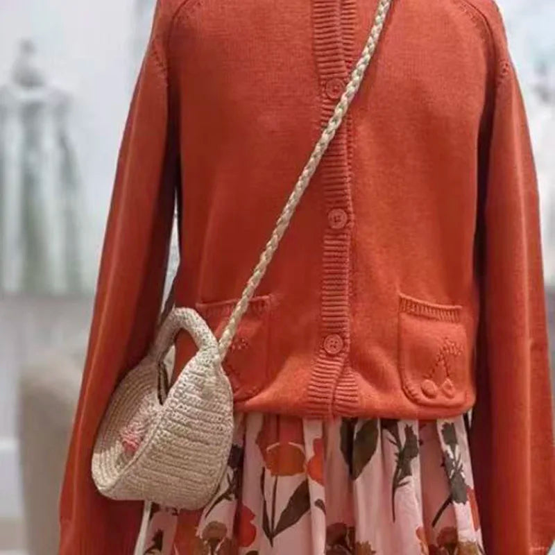 Pre-sale(ship September) 2026 Bp Autumn Winter Kids Sweater Baby Girl Clothes Cotton Wool Sweaters Kids Clothes Size 4-14y