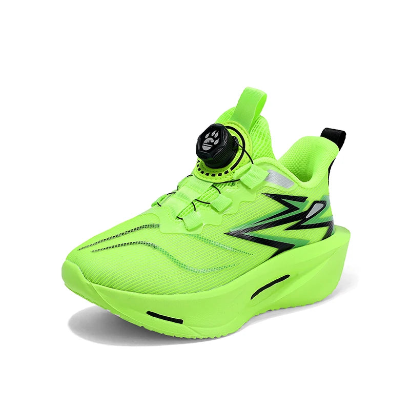 Kids Fashion Running Shoes Casual Sports Shoes for Children Lightweight Breathable Gym Trainers Boys Girls Thick-bottom Sneakers