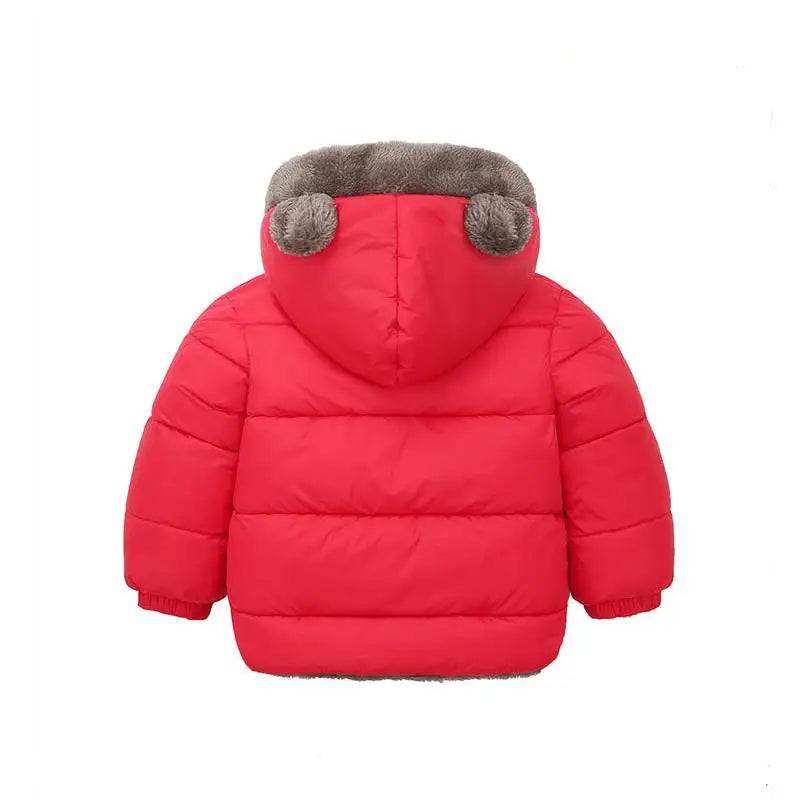 Children's Jacket Hooded Cotton Jacket Men's Thick Wool Jacket Cashmere Padded Jacket Winter Girls' Warm Jacket 1-6 Years Old